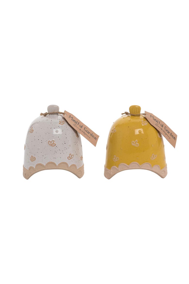 Small Terracotta Toad House Set of 2 Spring Home Decorations for Garden and Patio, Main, color, Multicolored