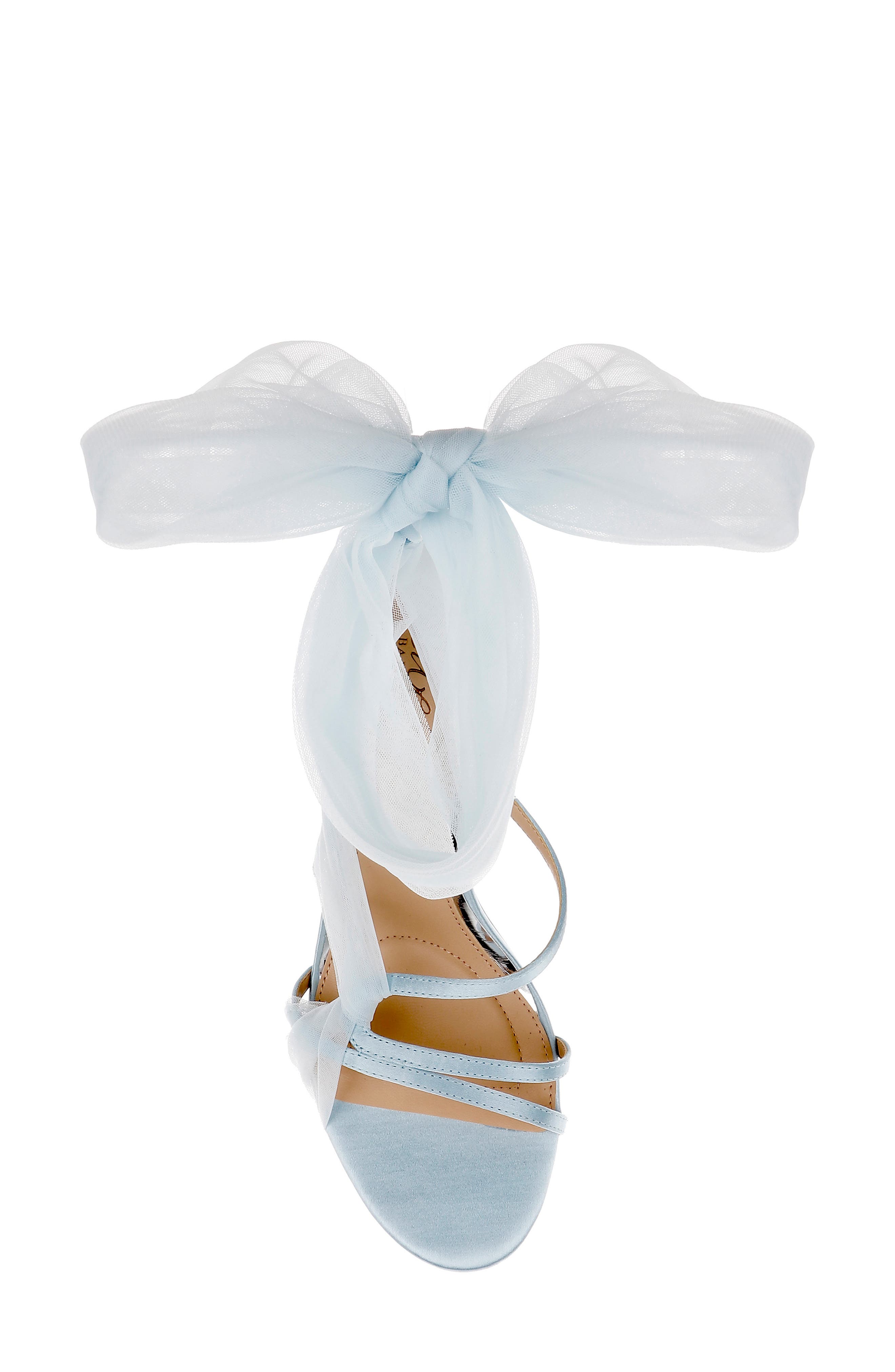 Jewel Badgley Mischka Norris Ankle Wrap Sandal, Alternate, color, Sky Blue