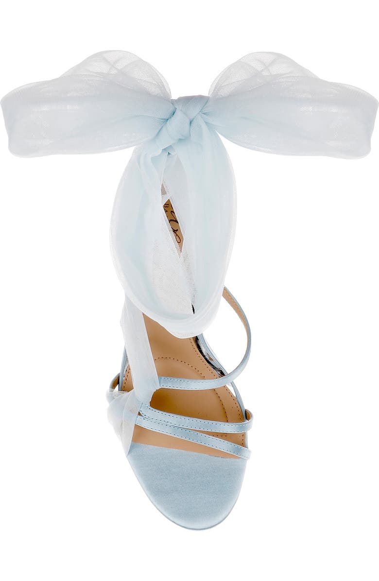 Jewel Badgley Mischka Norris Ankle Wrap Sandal, Alternate, color, Sky Blue