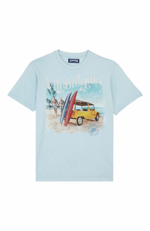 Men's Surf And Mini Moke Cotton T-Shirt