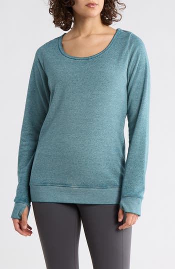 Threads 4 Thought Loop Back Pullover Sweater In Blue