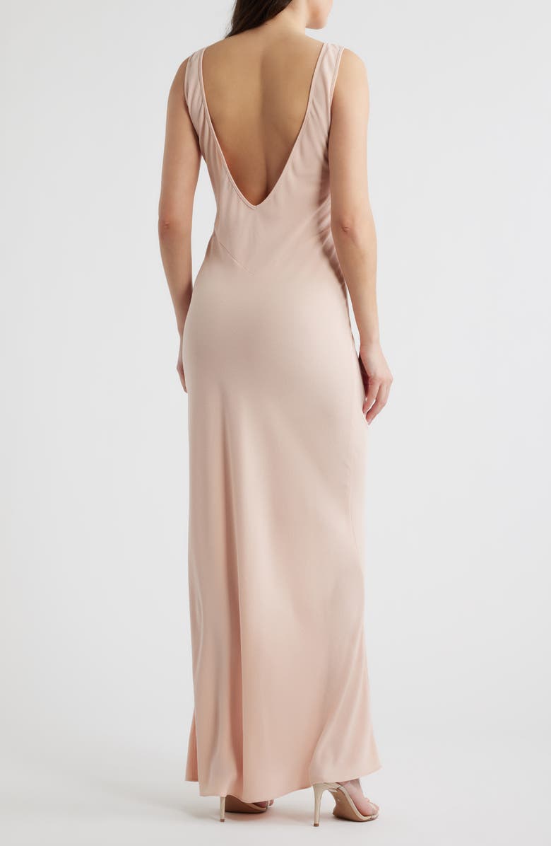 Black Halo Reese Low Back Gown, Alternate, color, Mango