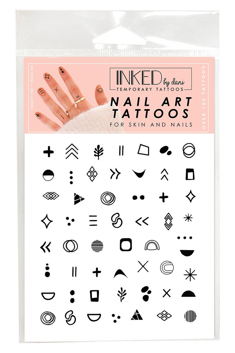 Mod Assorted Temporary Nail & Skin Art Tattoos, Main, color, NO COLOR