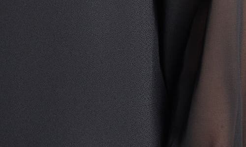 Ming Wang Crêpe De Chine Poet Top In Black