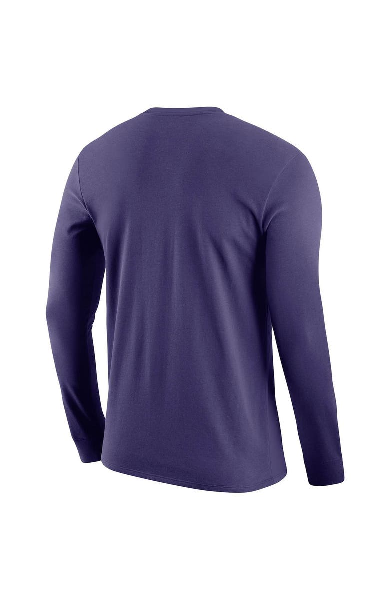 Nike Men's Nike Purple LSU Tigers Arch & Logo Two-Hit Long Sleeve T-Shirt, Alternate, color, 