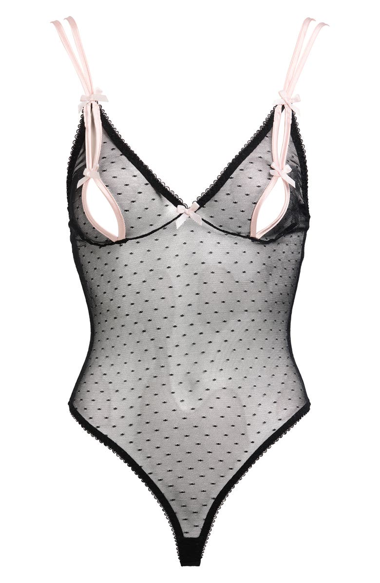 Von Follies By Dita Von Teese Coquine Teddy, Alternate, color, Black