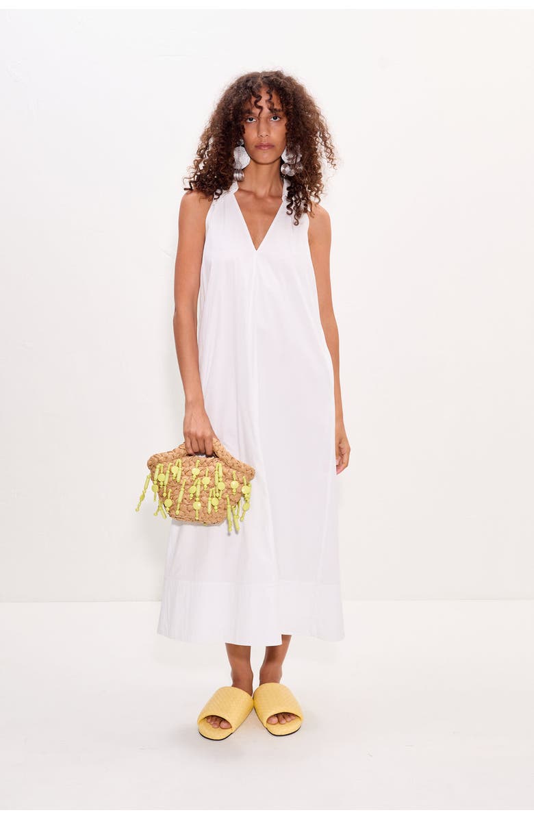 SIMONMILLER Nava Poplin Midi Dress, Main, color, White
