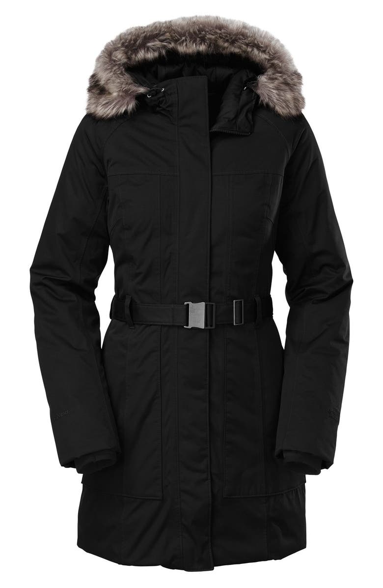 The North Face 'Brooklyn' Faux Fur Trim Jacket, Alternate, color, 