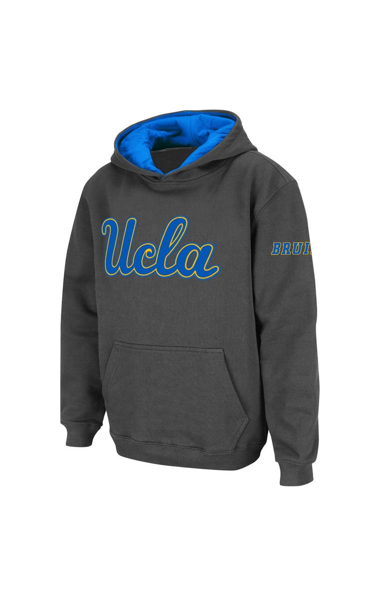 STADIUM ATHLETIC Youth Stadium Athletic Charcoal UCLA Bruins Big Logo Pullover Hoodie, Alternate, color, Charcoal