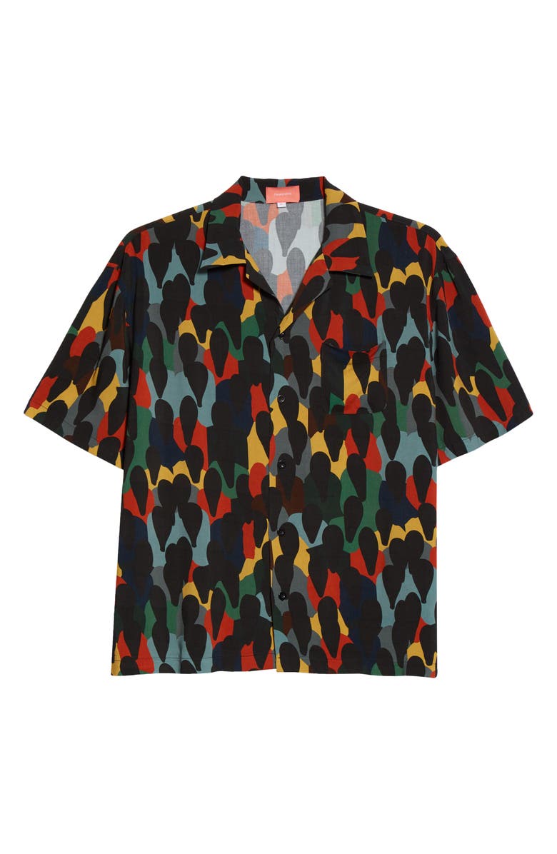 Coral Studios Heritage Print Bowling Shirt, Main, color,