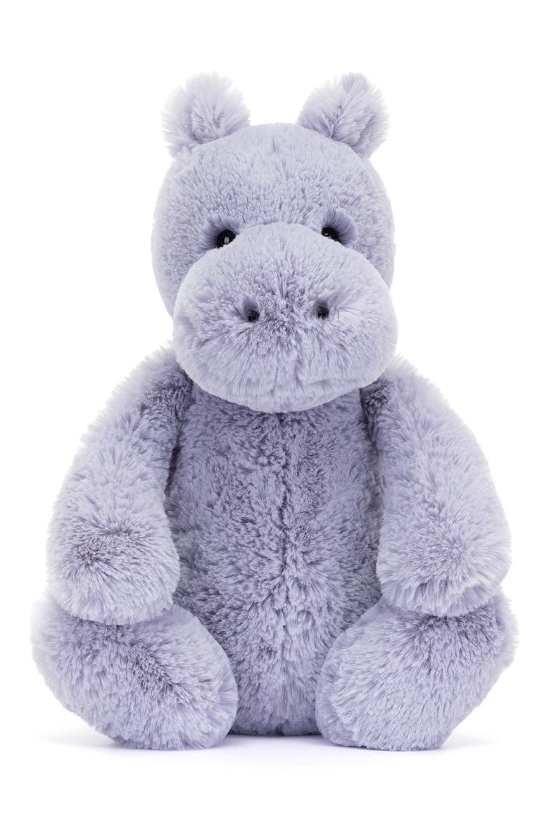 Bashful Hippo Plushie, Alternate, color, PURPLE