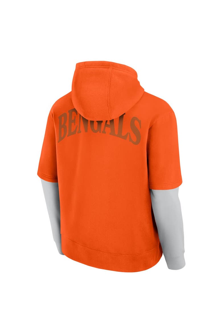 Unisex Fanatics  Orange Cincinnati Bengals Sleek Elements Pullover Hoodie, Alternate, color, Orange