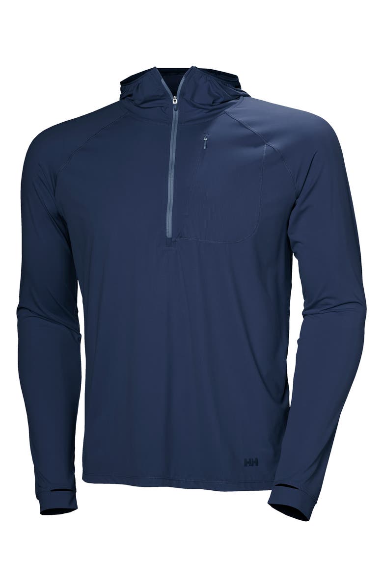 Helly Hansen Shine Solen Performance Half Zip Hoodie, Alternate, color, 