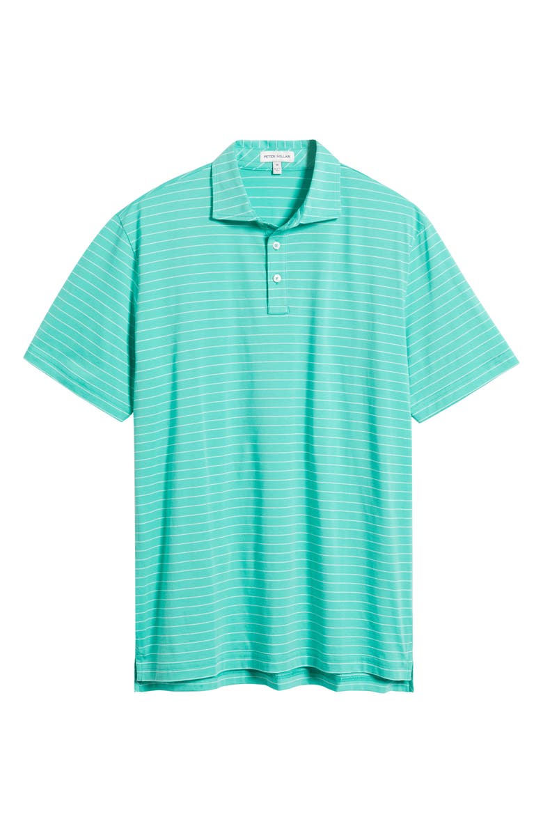 Peter Millar Crown Comfort Rover Stripe Pima Cotton Polo, Alternate, color, Meadow