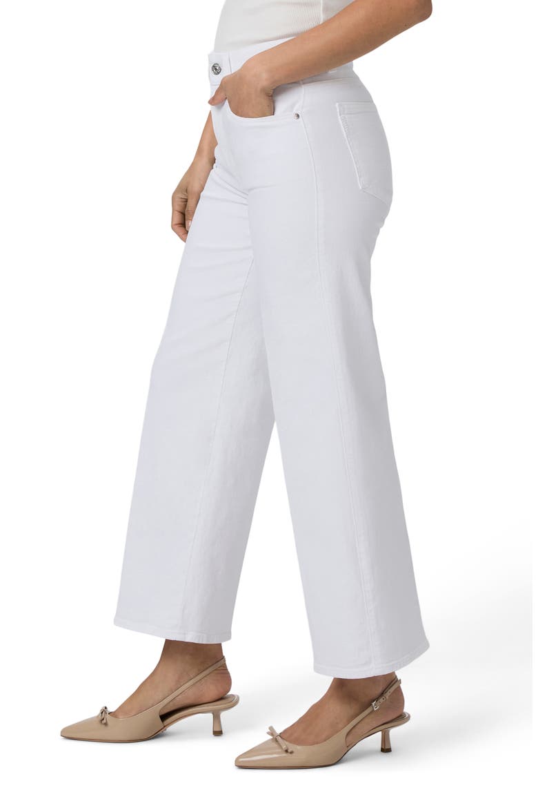 Sasha High Waist Ankle Wide Leg Jeans, Alternate, color, CRISP WHITE