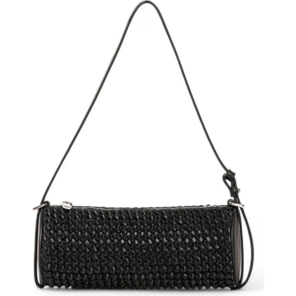 Walter Baker Quinn Knot Barrel Shoulder Bag In Black
