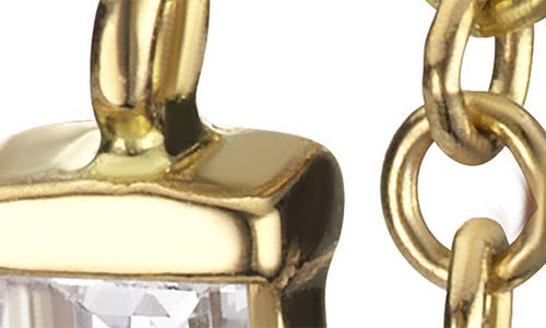 Maria Tash Baguette Diamond Single Chain Wrap Drop Earring In Gold