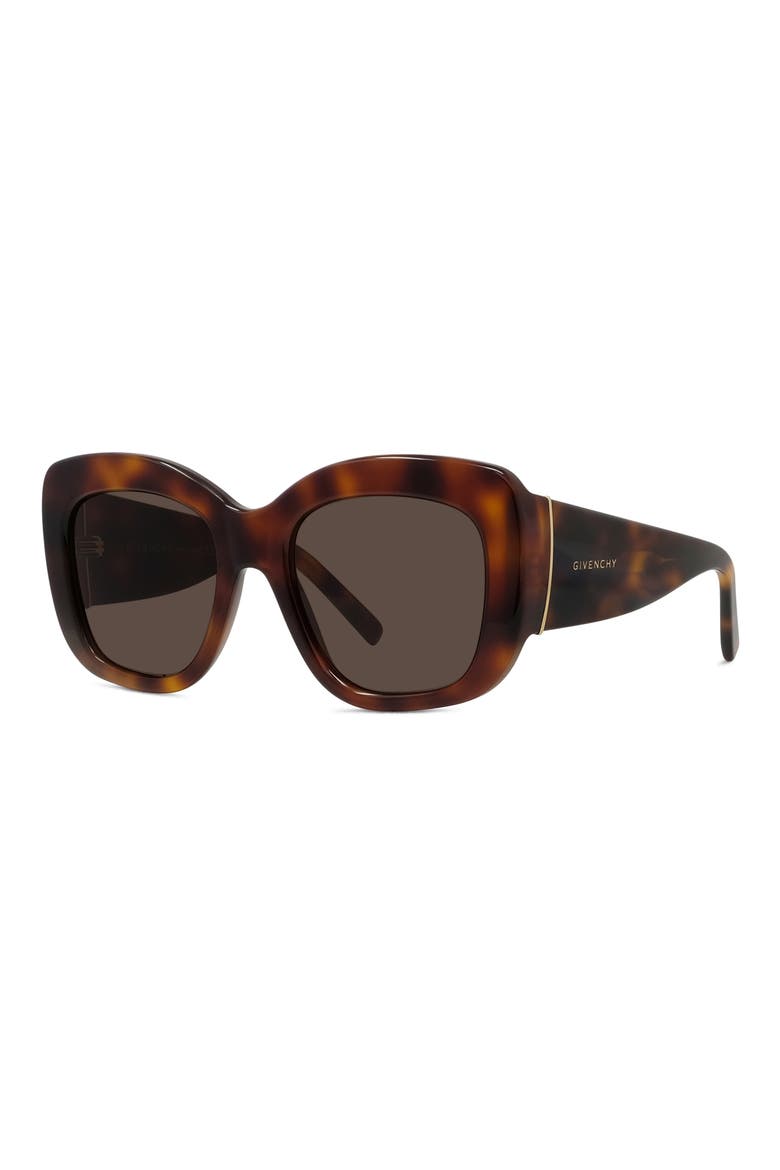 Bold 53mm Gradient Butterfly Sunglasses, Alternate, color, BLONDE HAVANA / BROWN