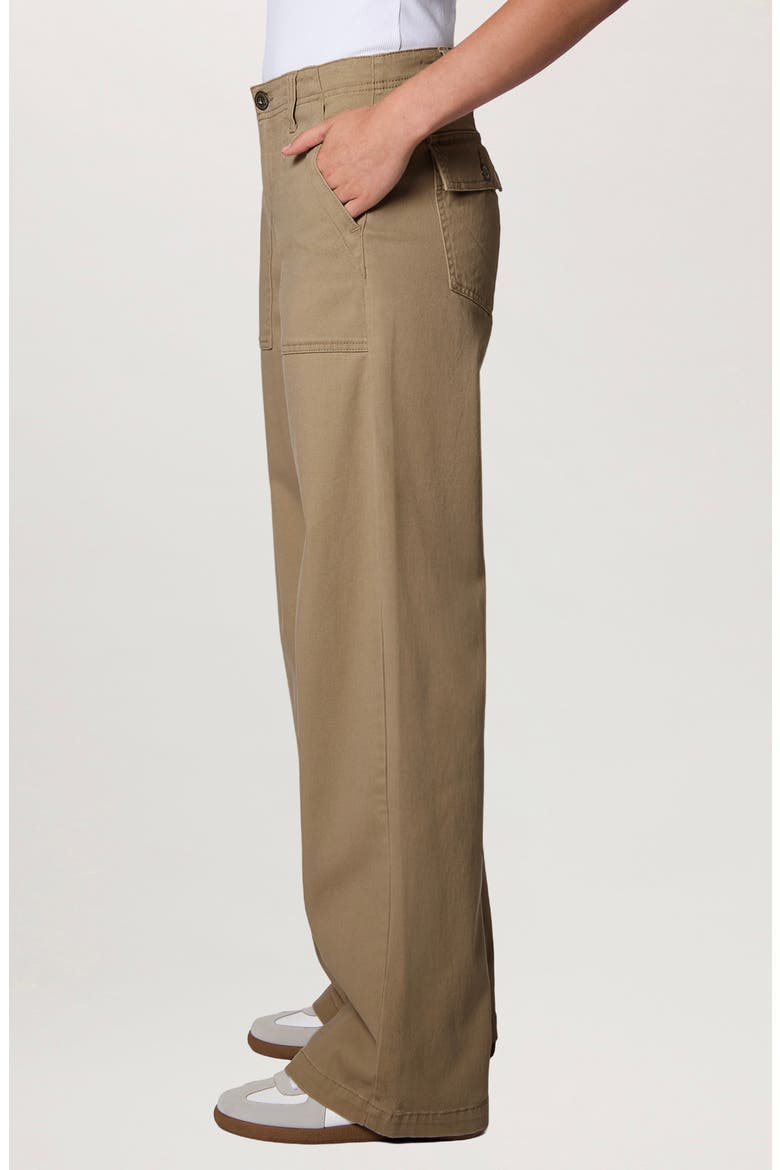 Della High Waist Wide Leg Pants, Alternate, color, SANDY BROWN