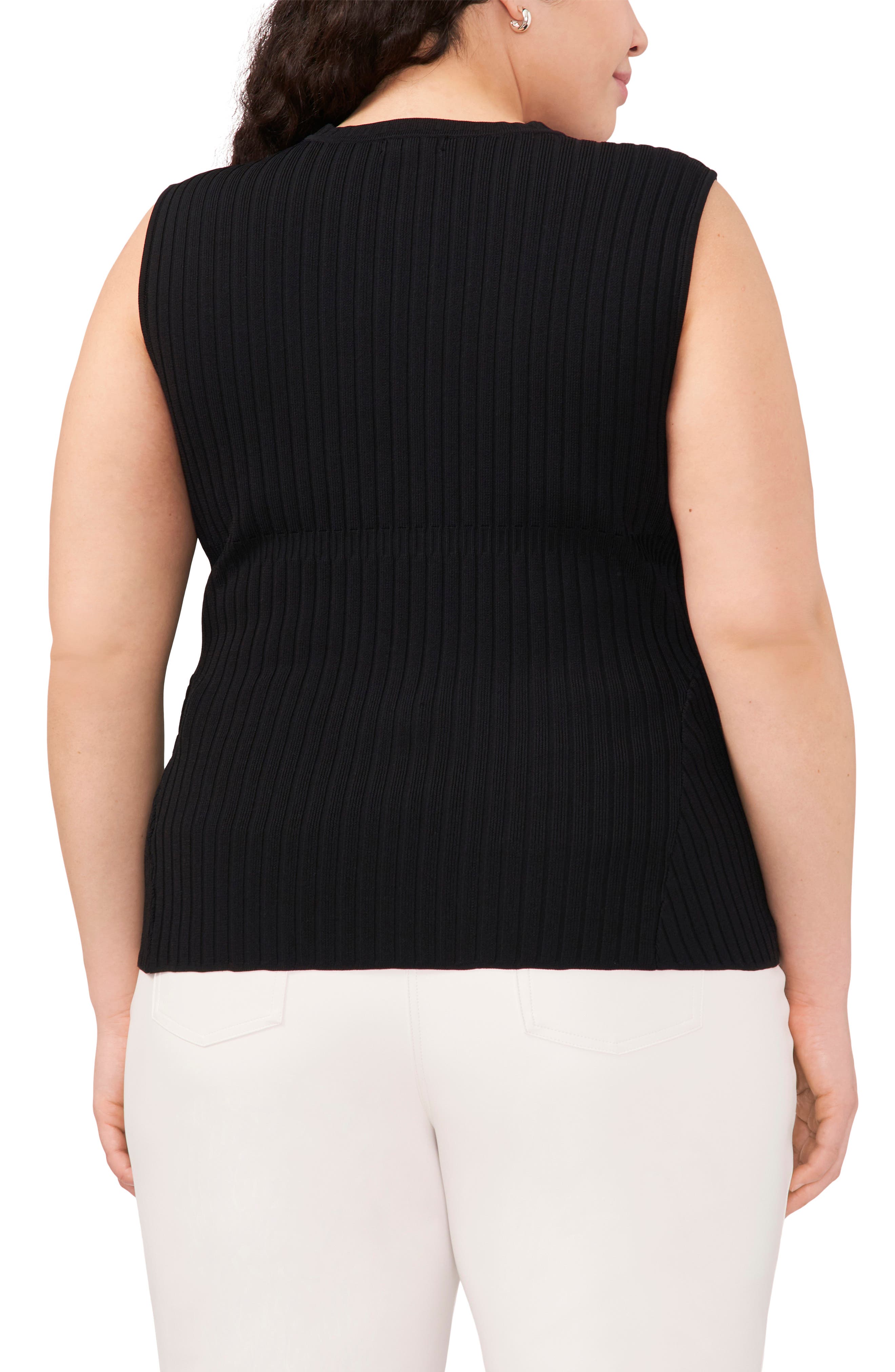 Halogen® Peplum Rib Tank (Women) | Nordstromrack