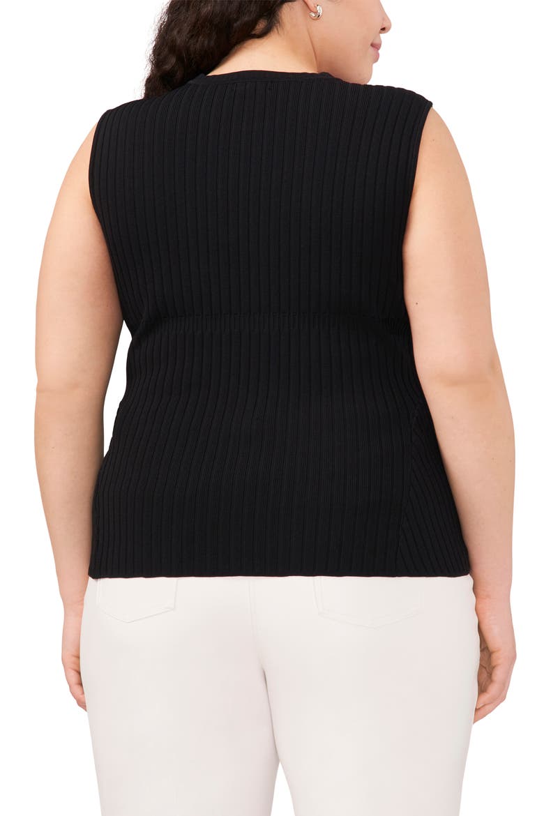 Peplum Rib Tank, Alternate, color, RICH BLACK
