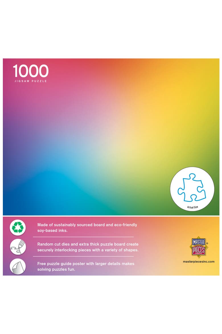 Rainbow Gradient 1000 Piece Puzzle, Alternate, color, Multicolor