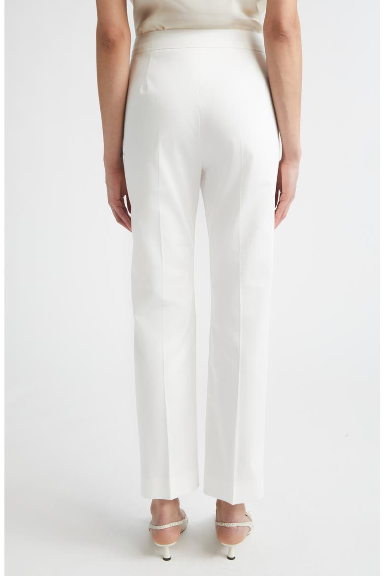 Okra Crop Stretch Cotton Straight Leg Pants, Alternate, color, SILK