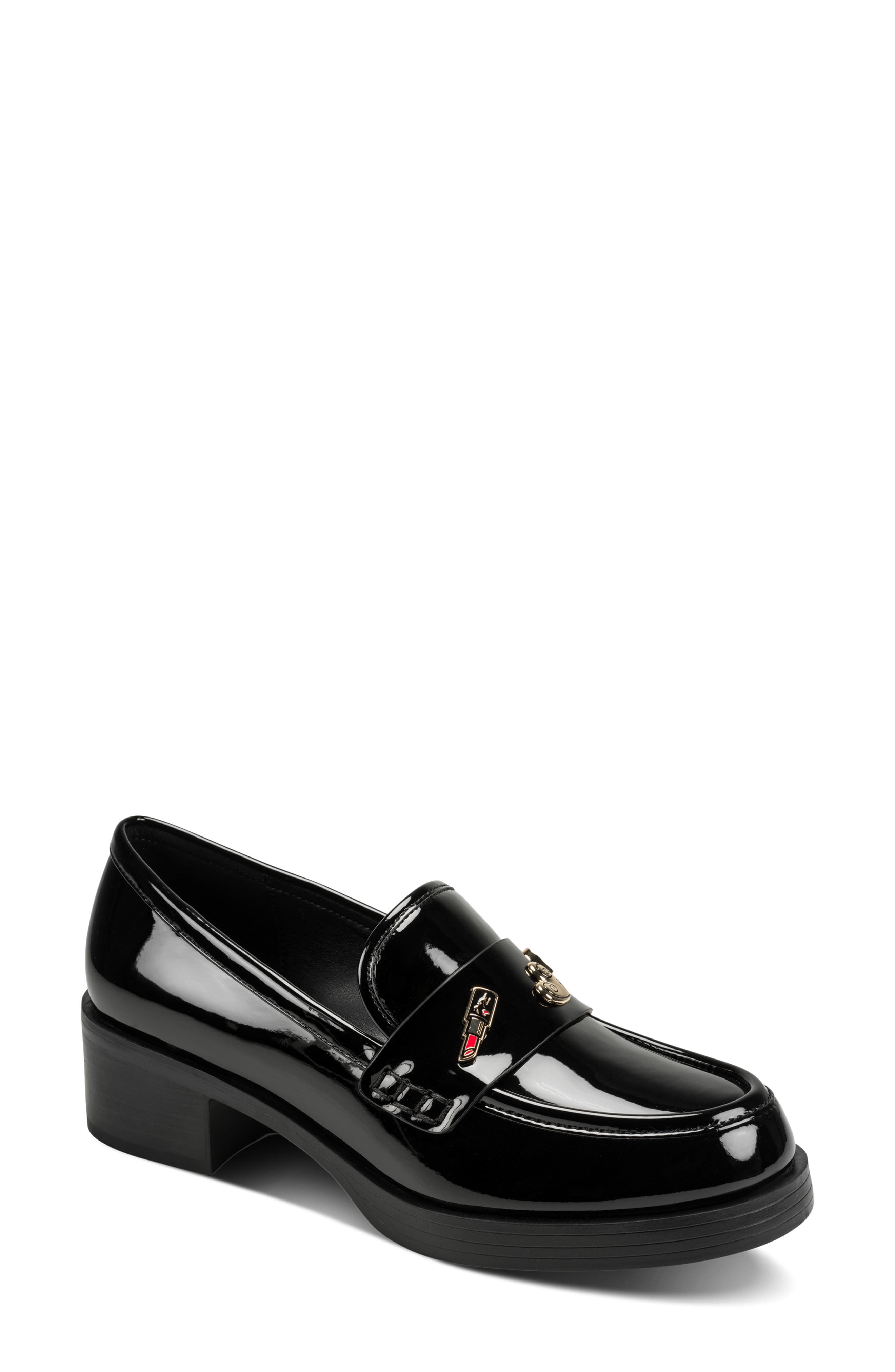 KARL LAGERFELD PARIS Caiza Loafer, Main, color, Black