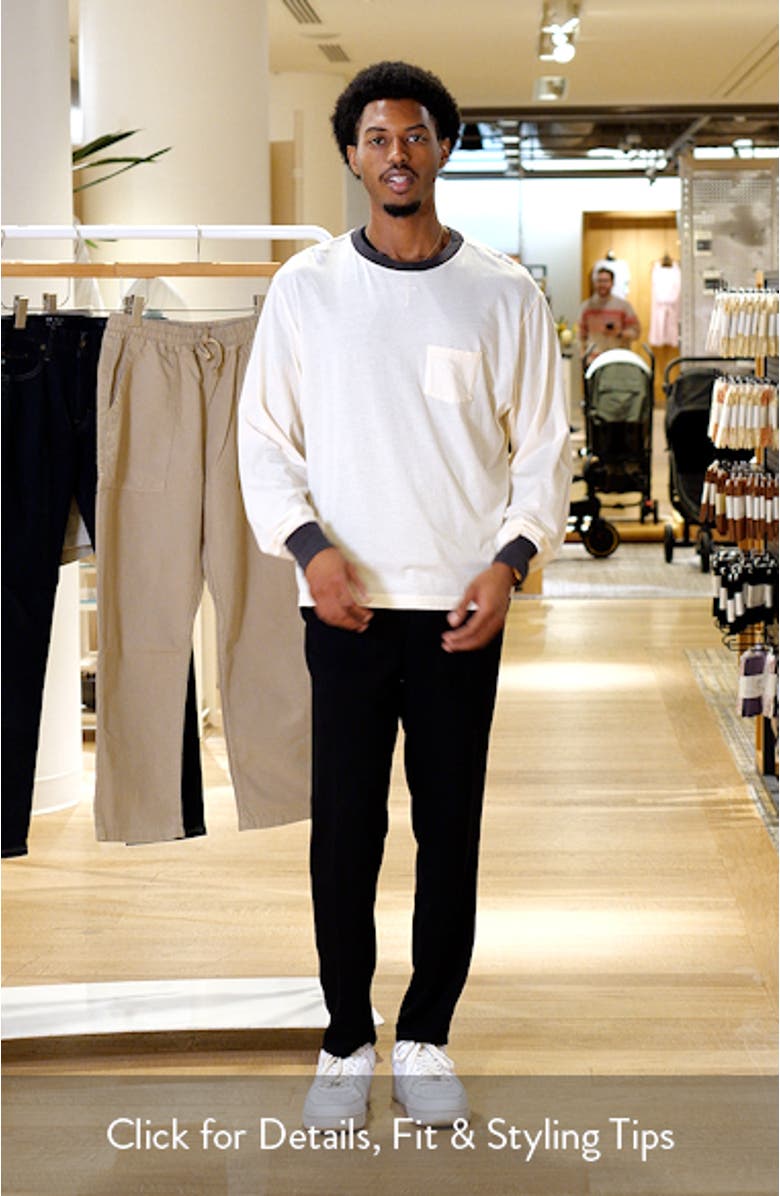 Trophy Long Sleeve Organic Cotton Ringer T-Shirt, sales video thumbnail