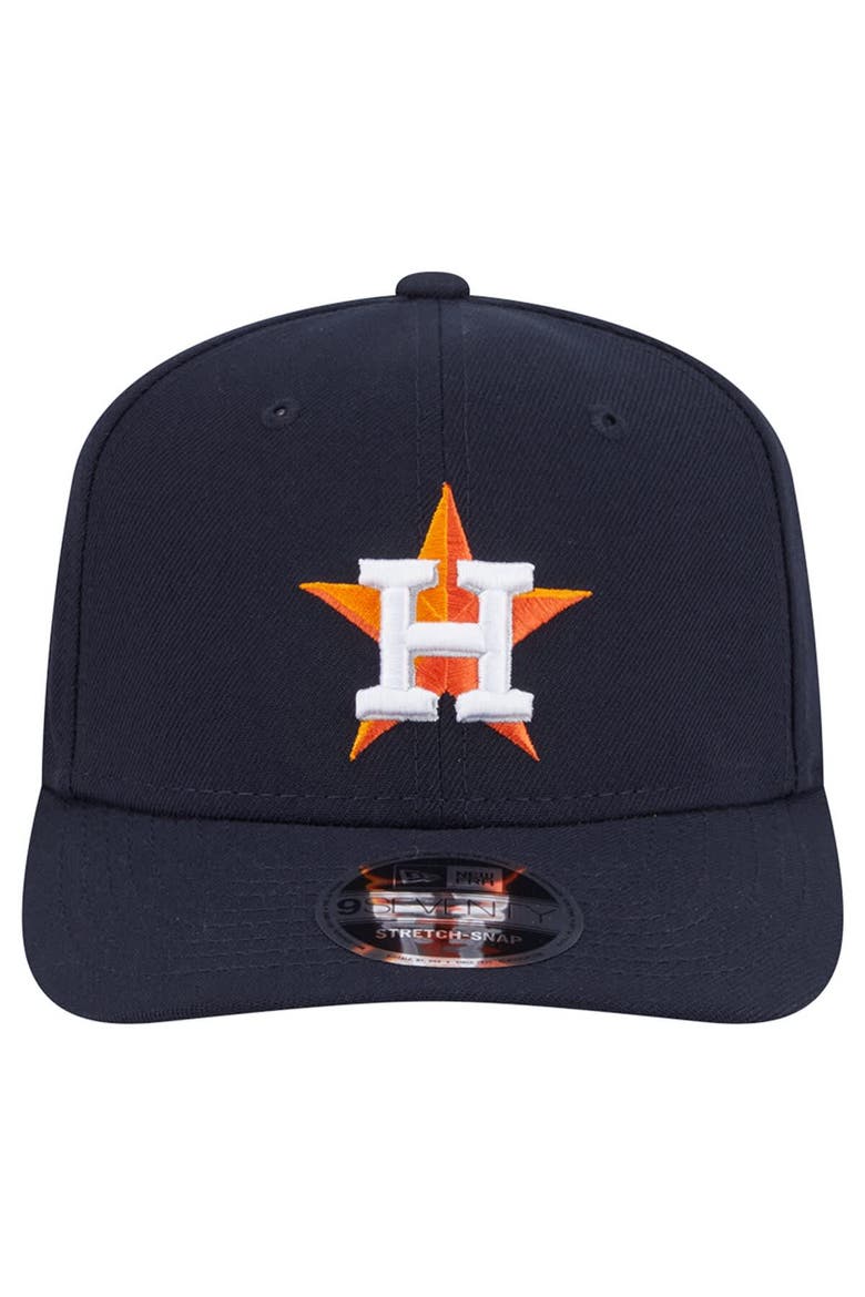 Men's New Era  Navy Houston Astros Performance 9SEVENTY Stretch-Snap Hat, Alternate, color, Navy