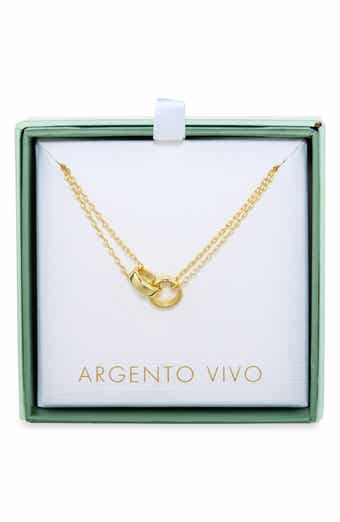Interlocking Circle Double Chain Necklace