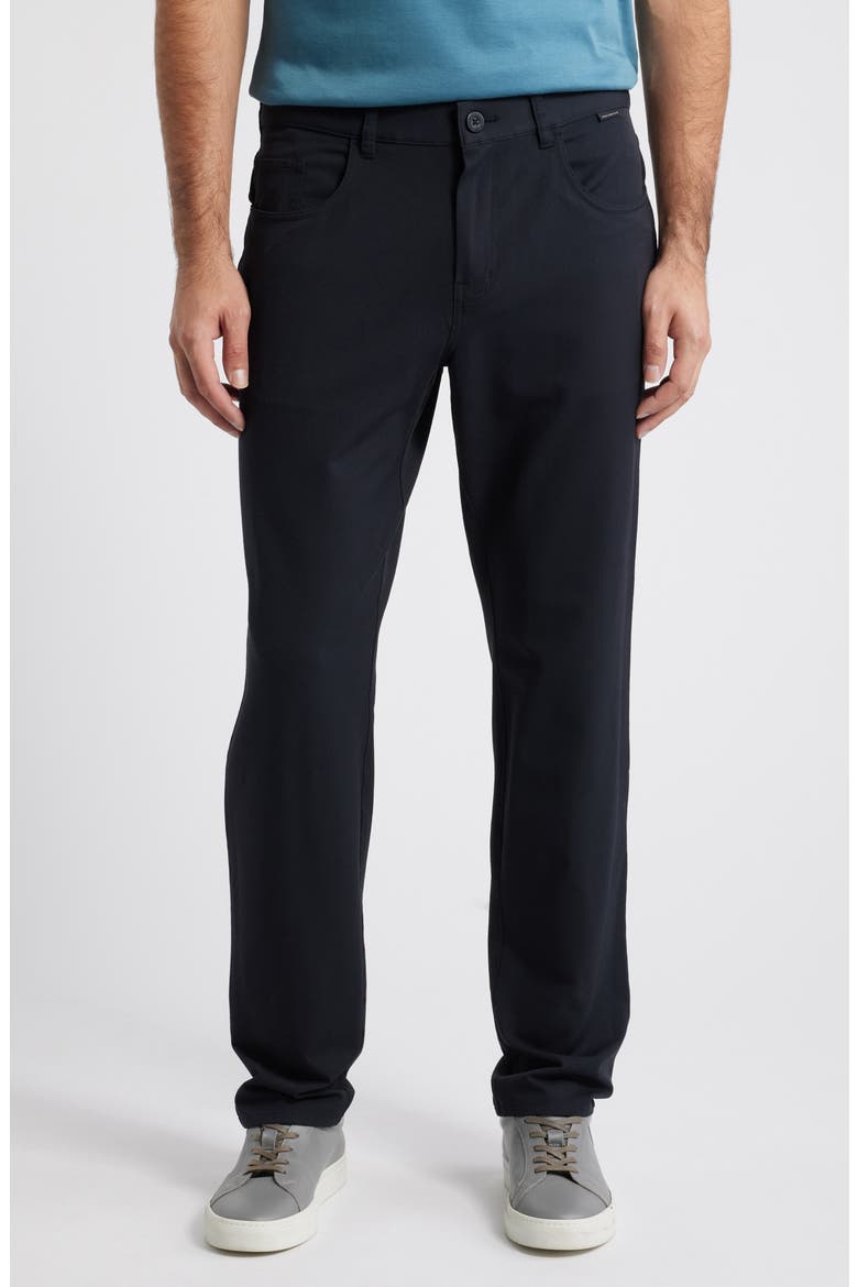 OTC Midweight Stretch Straight Leg Pants, Main, color, BLACK
