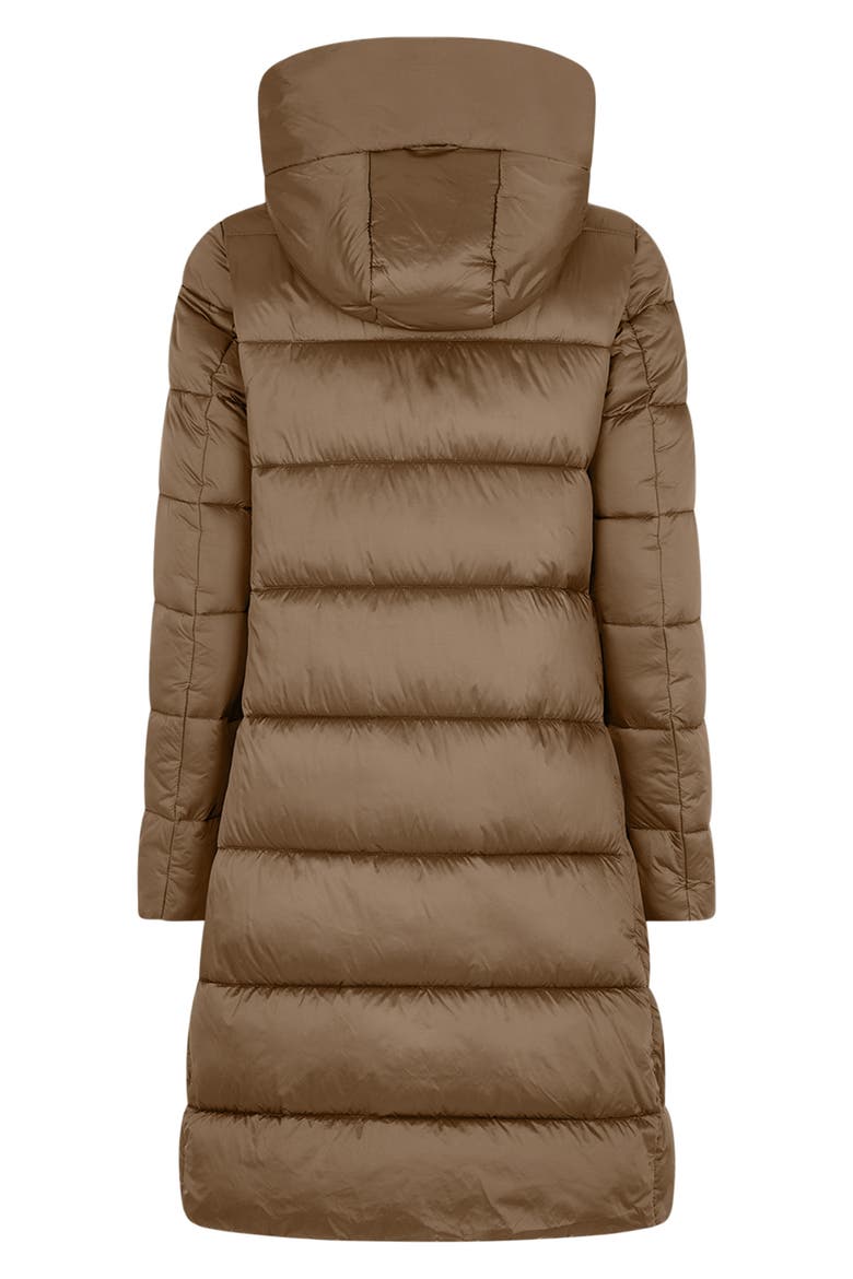 Water Repellent Puffer Jacket with Removable Hood, Alternate, color, COFFEE BROWN