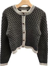 Habitual Crewneck Crop Cardigan