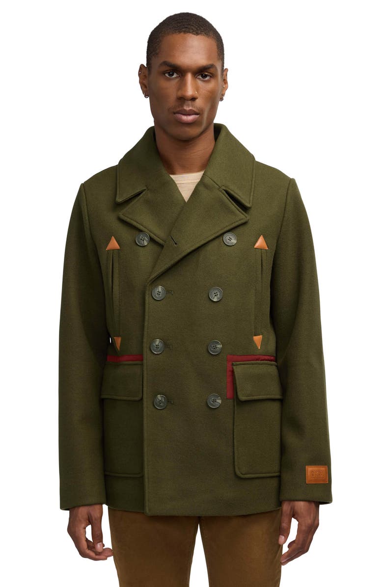 Scotch & Soda Izak High Pile Fleece Trim Coat, Alternate, color,