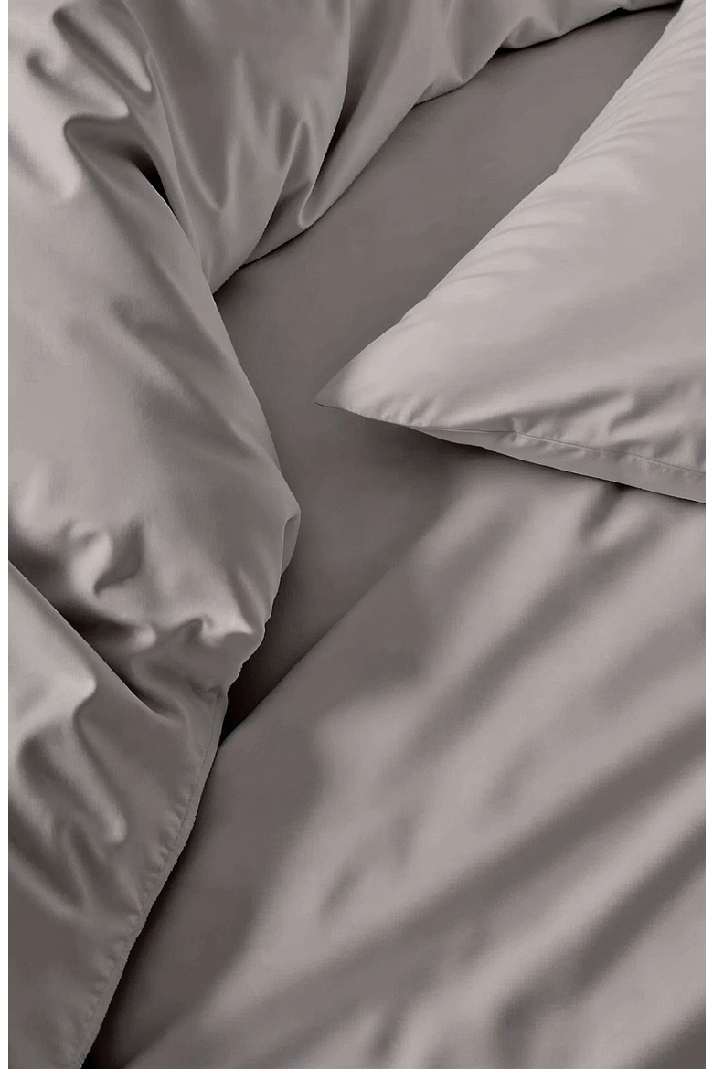 Luxe Australian Sateen Duvet Cover, Alternate, color, Pebble Gray