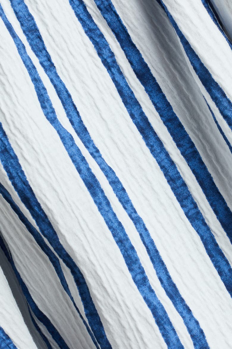 Textured Jersey Dress, Alternate, color, White/blue striped