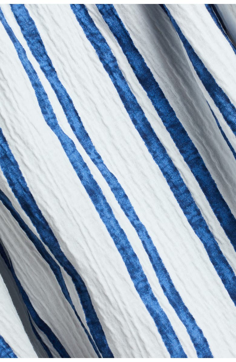 H&M Textured Jersey Dress, Alternate, color, White/Blue Striped