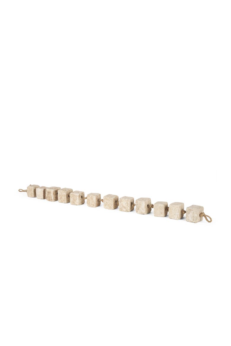 Mala Paper Mache Cube Garland, Main, color, White