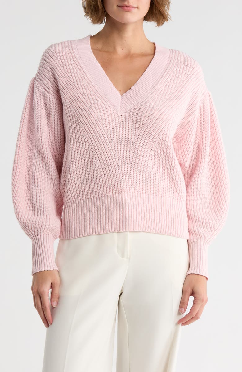 TRUTH Pointelle Stitch Sweater, Main, color, Pink