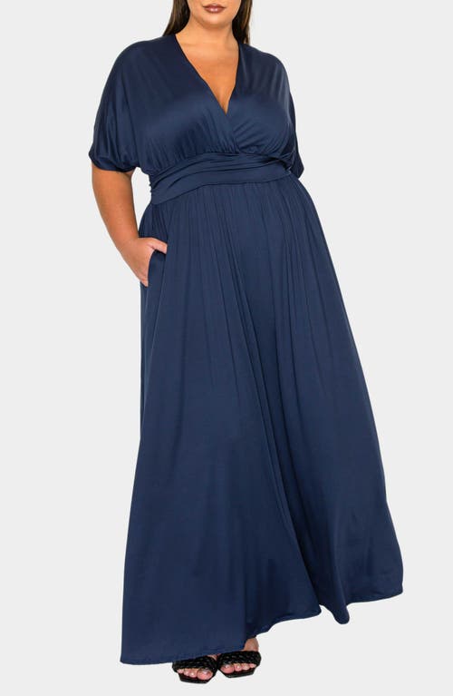 L I V D Raffi Maxi Dress In Navy