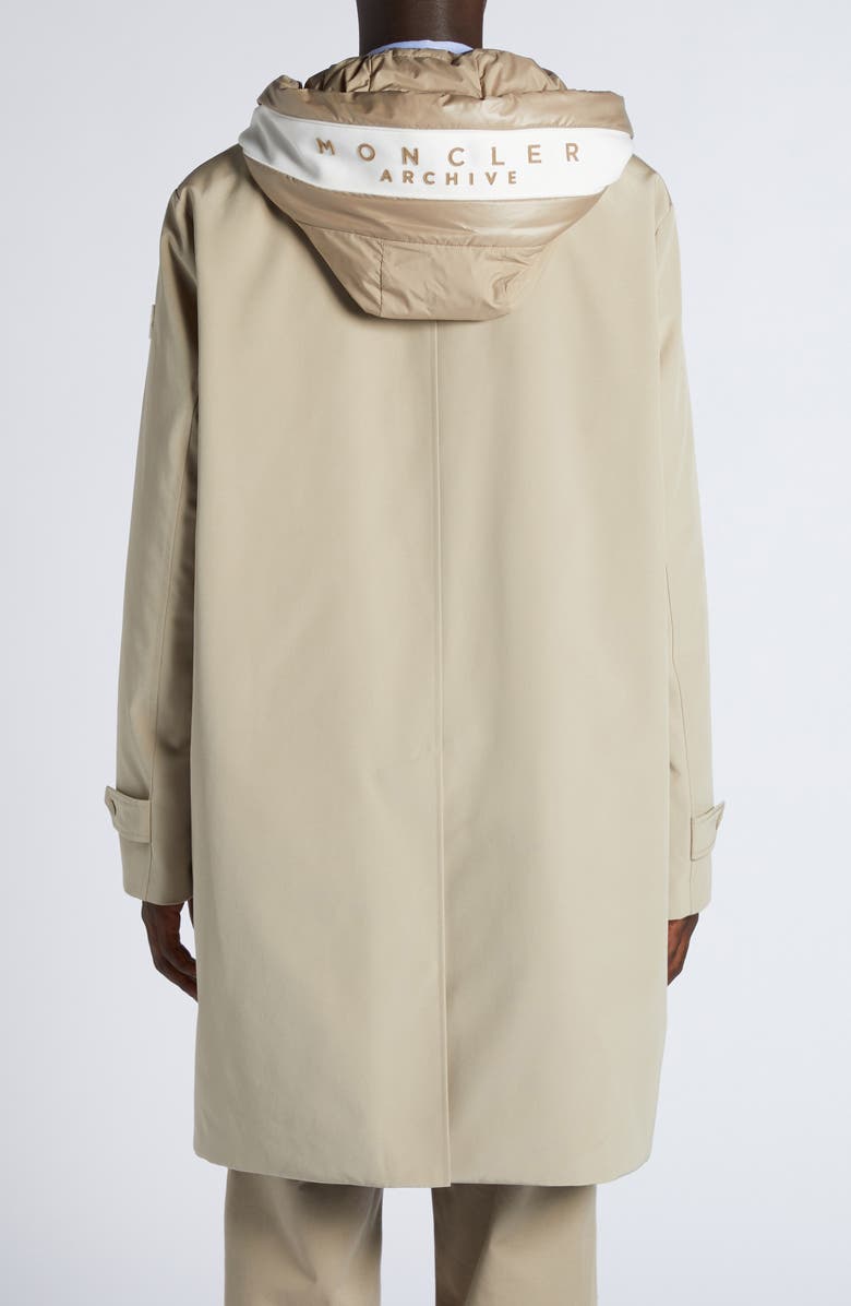 Moncler Miroir Coat with Removable Hood, Alternate, color,