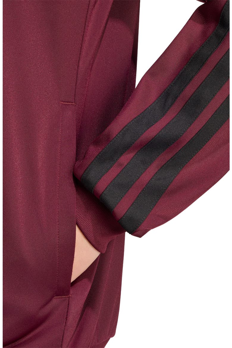 Essentials 3-Stripes Track Jacket, Alternate, color, MAROON/ BLACK
