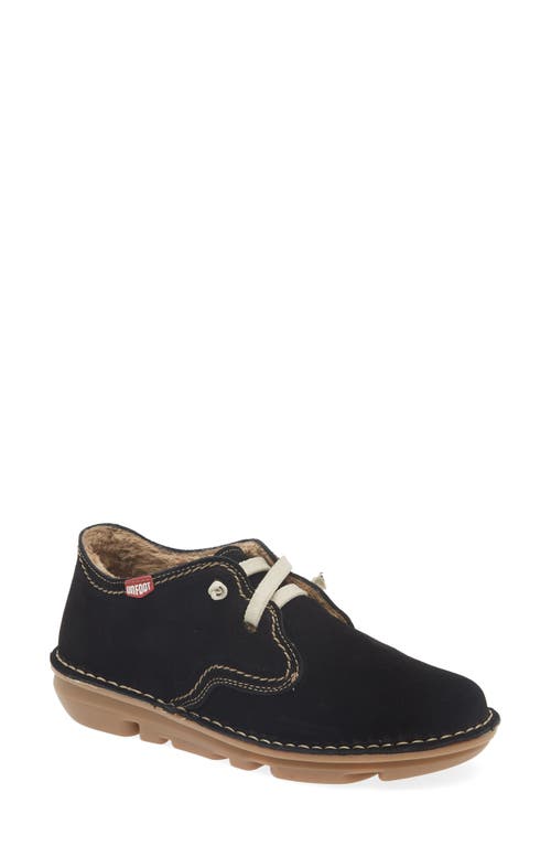 On Foot Silken Faux Fur Lined Sneaker In Black