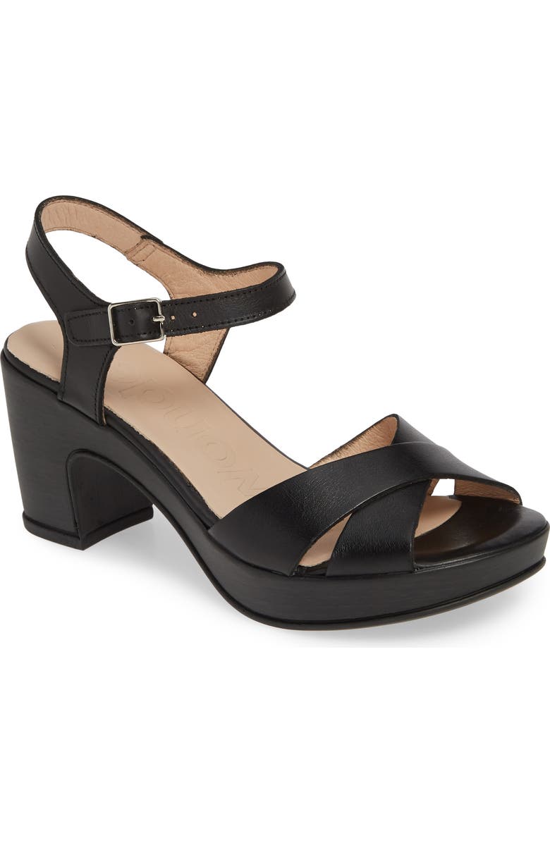 Wonders Platform Sandal, Main, color,