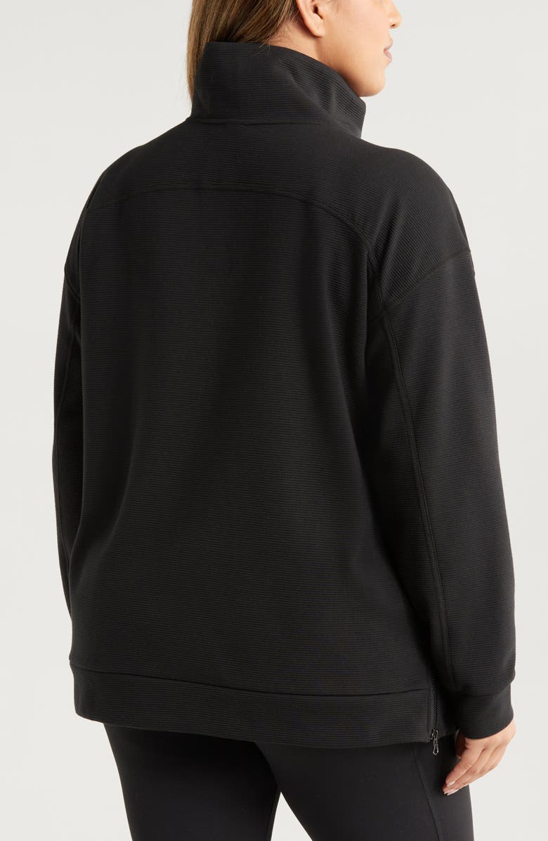 Zella Ottoman Fleece Half Zip, Alternate, color, 