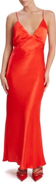 Bardot Capri Satin Cocktail Slipdress
