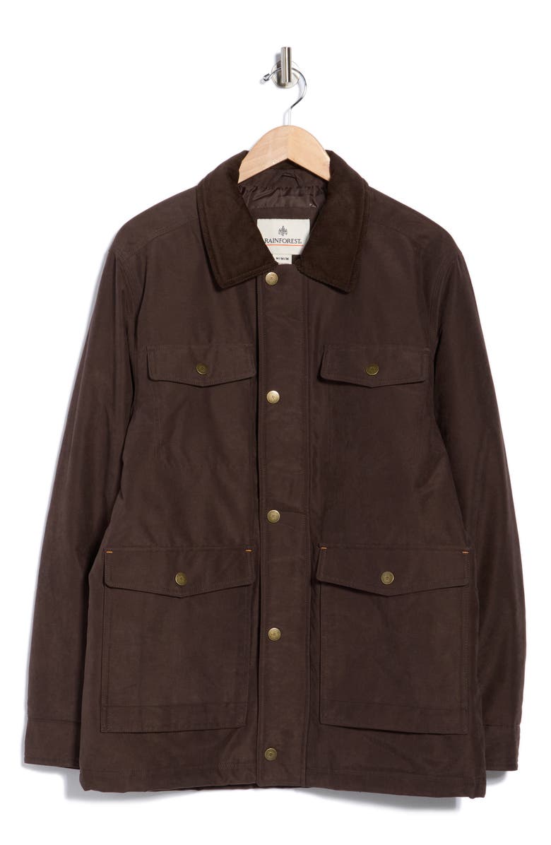 Rainforest Insulated Barn Jacket, Alternate, color, Chocolate