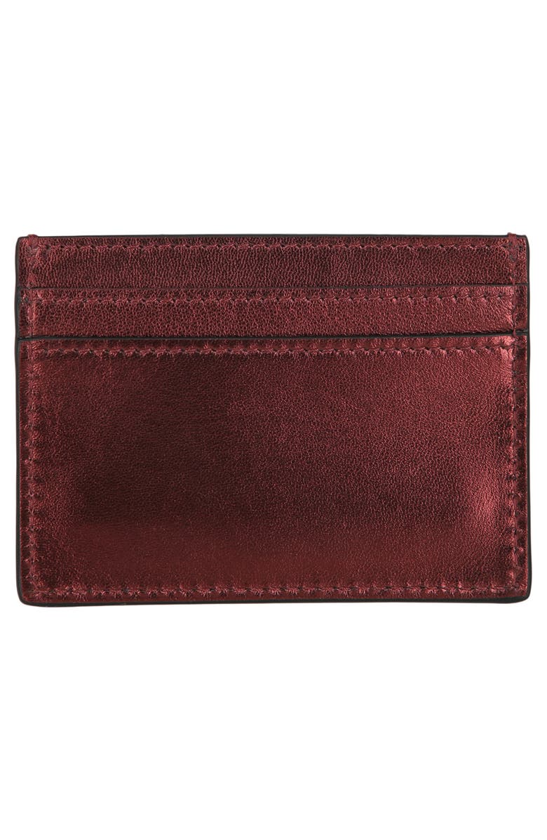 Moschino Crystal Logo Card Case, Alternate, color,