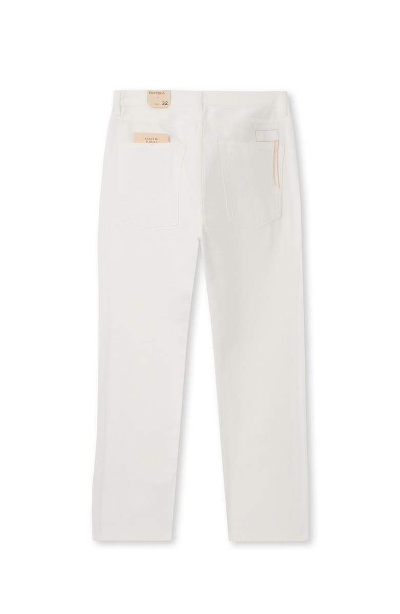 Fortela 965 John Japan Selvedge 5-Pocket Regular Fit Ecrù Denim, Alternate, color, White